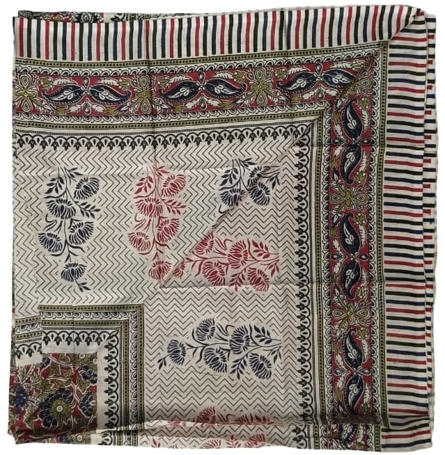 DRAVINAM Trends Women's Unstitched Rayon Batik Print Hand Work Dress Material Salwar Suit Set with Printed Cotton Dupatta