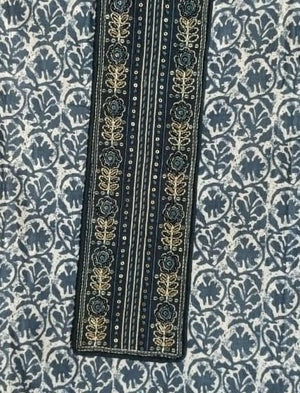 DRAVINAM Trends Women's Premium Cotton Jaipuri Printed Embroidered and Hand Work Unstitched Salwar Suit Dress Material with Mulmul Cotton Dupatta