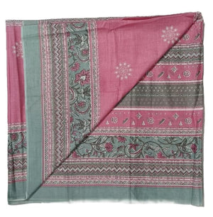DRAVINAM Trends Jaipuri Sanganari Print Cambric Cotton Unstitched Salwar Suit Dress Material for Women with Mulmul Cotton Dupatta
