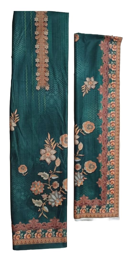 DRAVINAM Trends Women's Winter Wear Unstitched Digital Floral Printed Velvet Salwar Suit Dress Material with Velvet Digital Printed Dupatta