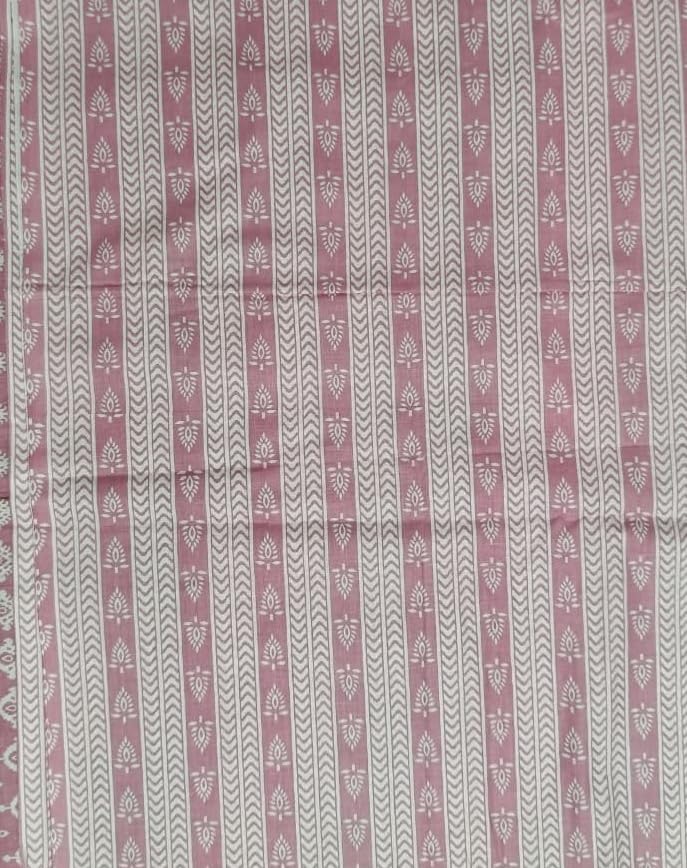 DRAVINAM Trends Women's Premium Cotton Jaipuri Printed Embroidered and Hand Work Unstitched Salwar Suit Dress Material with Mulmul Cotton Dupatta