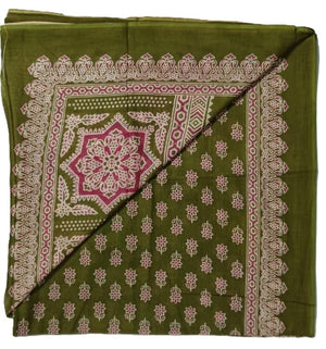 DRAVINAM Trends Jaipuri Sanganari Print Cambric Cotton Unstitched Salwar Suit Dress Material for Women with Mulmul Cotton Dupatta