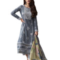 DRAVINAM Trends Women Pure Lawn Camric Digital Print Heavy Shifli Lace and Daman Heavy Embroidery Unstitched Suit Dress Material with Cotton Dupatta