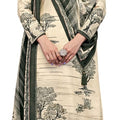 Women's Unstitch Premium Maslin Suit Dress Material II Digital Printed Pure Maslin Top Fabric with Hand work & Gota Detailing II Viscose Rayon Bottom II Digital Printed Viscose Maslin Dupatta