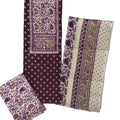 DRAVINAM Trends Women's Unstitched Rayon Batik Print Hand Work Dress Material Salwar Suit Set with Printed Cotton Dupatta