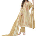 DRAVINAM Trends Pure Cotton Printed Dress Material Salwar Suit with Unstitched Bottoms and Cotton Dupatta