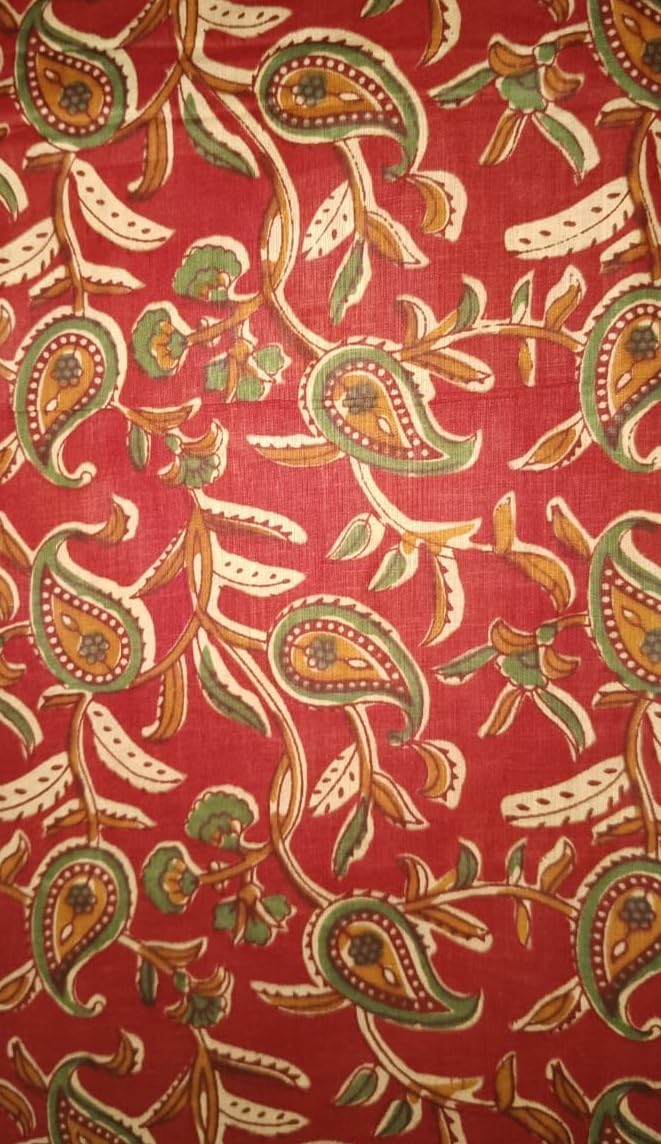 DRAVINAM Trends Jaipuri Print Cambric Cotton Unstitched Salwar Suit Dress Material for Women with Mulmul Cotton Dupatta