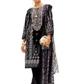 DRAVINAM Trends Kurti 2.50 mtrs, Pure Cotton (3 mtrs apx), Pure MAL MAL Cotton Dupatta Digital Print|Black 3