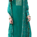 DRAVINAM Trends Women's Unstitched Salwar Suit Dress Material - Cotton Digital Printed Organza Embroidered Kameez II Unstitch Bottoms II Cotton Dupatta