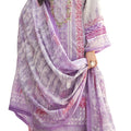DRAVINAM Trends Women's Pure Cotton Printed Embroidery Work Stitched Pant Suit Set with Dupatta For Daily , Office , Casual , Traditional . (Sea Green, XL, Stitched Suit)
