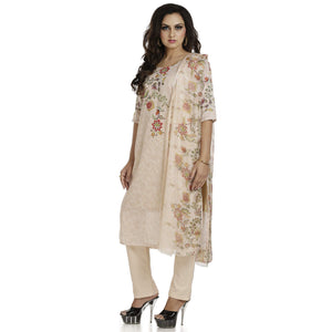 DRAVINAM Trends Women's Unstitched Muslin Digital Printed Salwar Suit Dress Material with Tabby Lining Printed Dupatta (Free size_Sea Green)