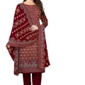 DRAVINAM Trends Women's Unstitched Winter Wear Kashmiri Kani Printed Heavy Woolen Pashmina Salwar Suit Dress Material with Printed Shawl Dupatta