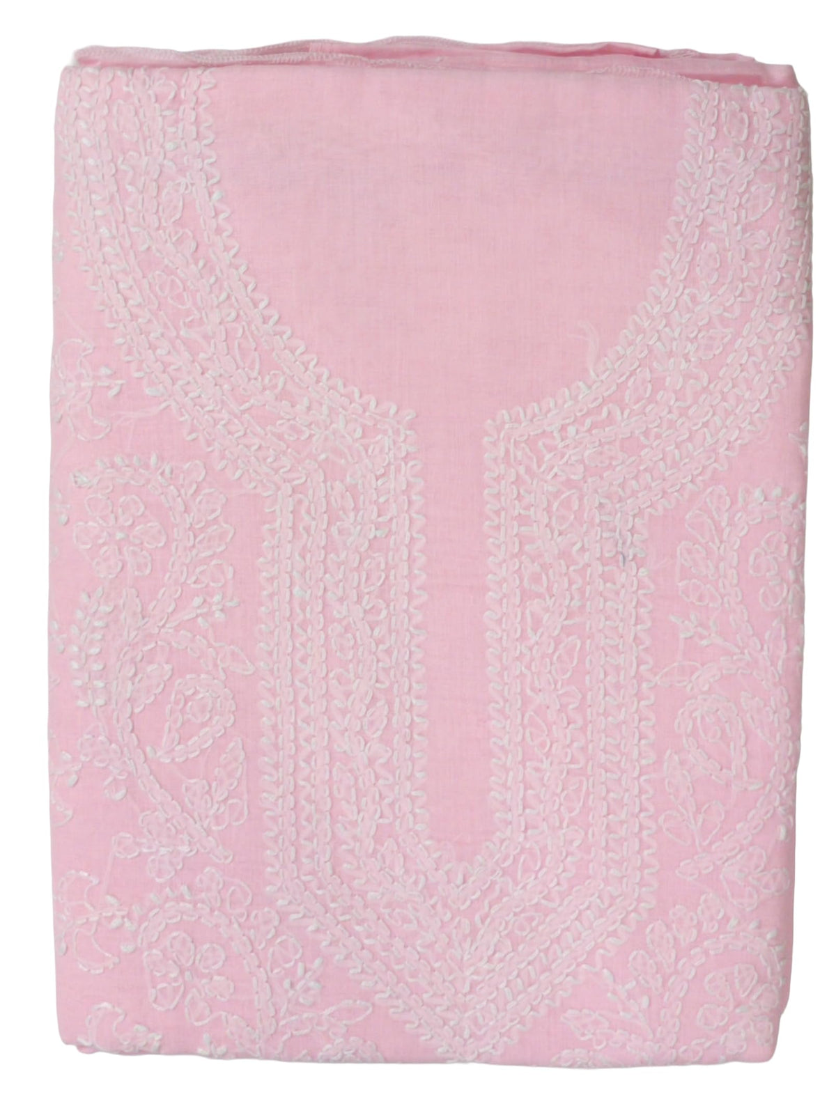DRAVINAM Trends Women’s Cotton Unstitched Chikankari Suit Set with Dupatta & Bottom | Hand-Embroidered Lucknowi Dress Material | Premium Ethnic Wear for Women | Free Size (3-Piece)