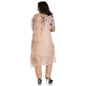 DRAVINAM Trends Women's Unstitched Muslin Digital Printed Salwar Suit Dress Material with Tabby Lining Printed Dupatta (Free size_Sea Green)