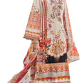 DRAVINAM Trends Unstitched Suit Material II Jam Cotton Pakistani Digital Printed Neck and Daman Embroidered Swaroski Work Kameez II Unstitched Bottoms II Cotton Maslin Dupatta