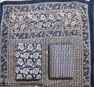 DRAVINAM Trends Jaipuri Print Cambric Cotton Unstitched Salwar Suit Dress Material for Women with Mulmul Cotton Dupatta