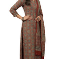 DRAVINAM Trends Jaipuri Print Cambric Cotton Unstitched Salwar Suit Dress Material for Women with Mulmul Cotton Dupatta