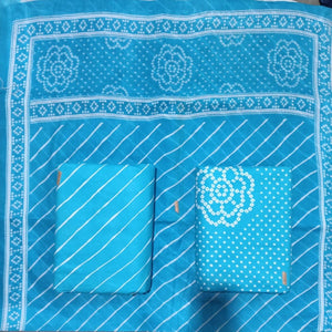 DRAVINAM Trends Jaipuri Print Cambric Cotton Unstitched Salwar Suit Dress Material for Women with Mulmul Cotton Dupatta
