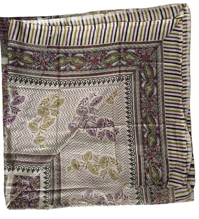 DRAVINAM Trends Women's Unstitched Rayon Batik Print Hand Work Dress Material Salwar Suit Set with Printed Cotton Dupatta