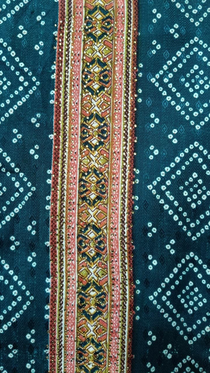 DRAVINAM Trends Women's Winter Wear Unstitched Printed Woollen Pashmina Salwar Suit Dress Material (Without Dupatta)