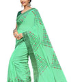 DRAVINAM Trends Women's Woven Pure Linen Saree with Embroidered Blouse Piece (Lemon Yellow)