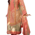 DRAVINAM Trends Women's Viscous Pashmina Digital Printed Fancy Embroidered Salwar Suit Dress Material with Pure Woolen Showl Digital Printed Dupatta