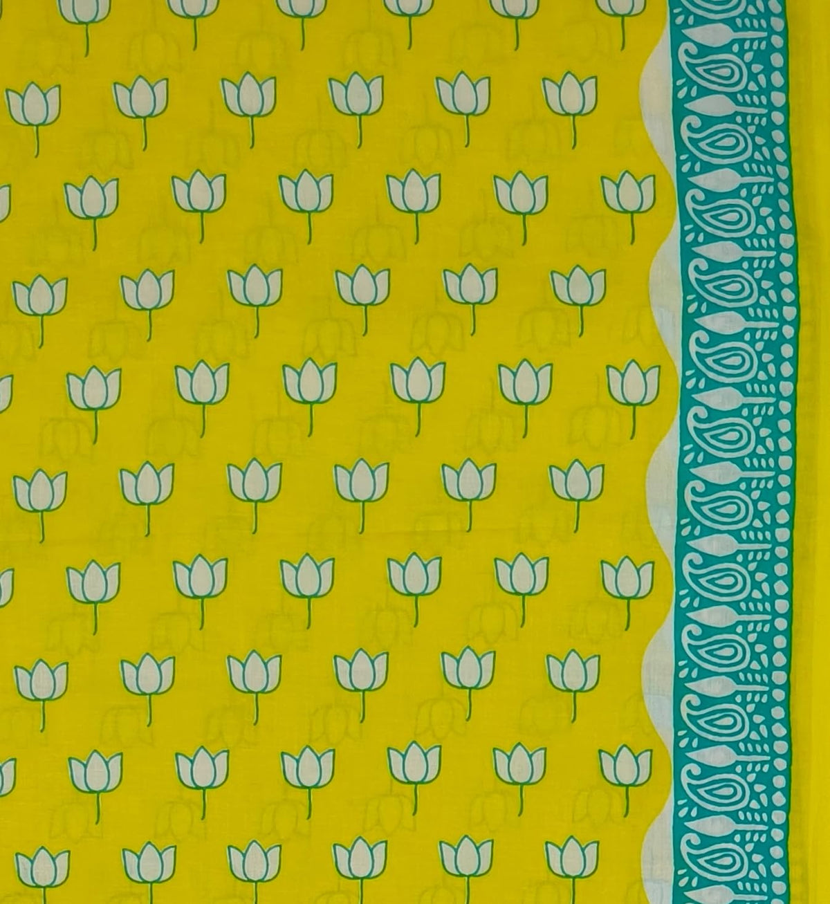 DRAVINAM Trends Jaipuri Print Cambric Cotton Unstitched Salwar Suit Dress Material for Women with Mulmul Cotton Dupatta