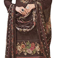 DRAVINAM Trends Women's Unstitched Viscose Maslin Hand Embroidered Suit Material - Viscose Maslin Digital Printed Hand Embroidered Kameez II Rayon Bottoms II Half Pure Digital Printed Dupatta