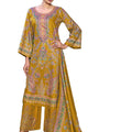 DRAVINAM Trends Women's Winter Wear Unstitched Digital Kashmiri Printed Viscose Pashmina Woollen Salwar Suit Dress Material with Khatli Work and Foil touchup and Pashmina Printed Shawl Dupatta