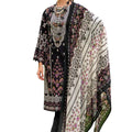 DRAVINAM Trends Kurti 2.50 mtrs, Pure Cotton (3 mtrs apx), Pure MAL MAL Cotton Dupatta Digital Print|Black 1