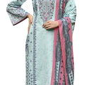 DRAVINAM Trends Kurti 2.50 mtrs, PURE COTTON DYED (2.7 m),PURE LAWN MULMUL DIGITAL PRINT COTTON DUP (2.25|Sky Blue