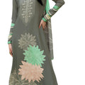 DRAVINAM Trends Women's Digital Printed Fancy Twill Wool Pashmina Winter Wear Zardosi Handwork Unstitch Salwar Suit Dress Material with Printed Shawl Dupatta