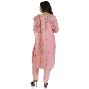 DRAVINAM Trends Women's Unstitched Muslin Digital Printed Salwar Suit Dress Material with Tabby Lining Printed Dupatta (Free size_Sea Green)