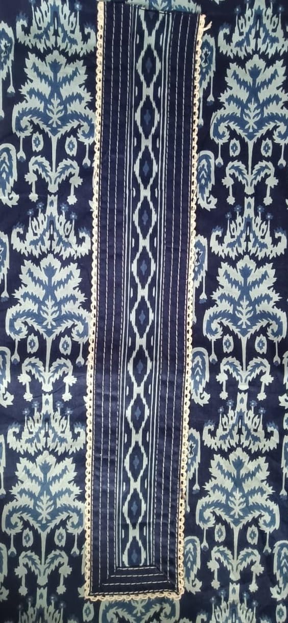 DRAVINAM Trends Women's Jaipuri Printed Embroidered and Hand Work Premium Cambric Cotton Unstitched Salwar Suit Dress Material with Mulmul Cotton Dupatta