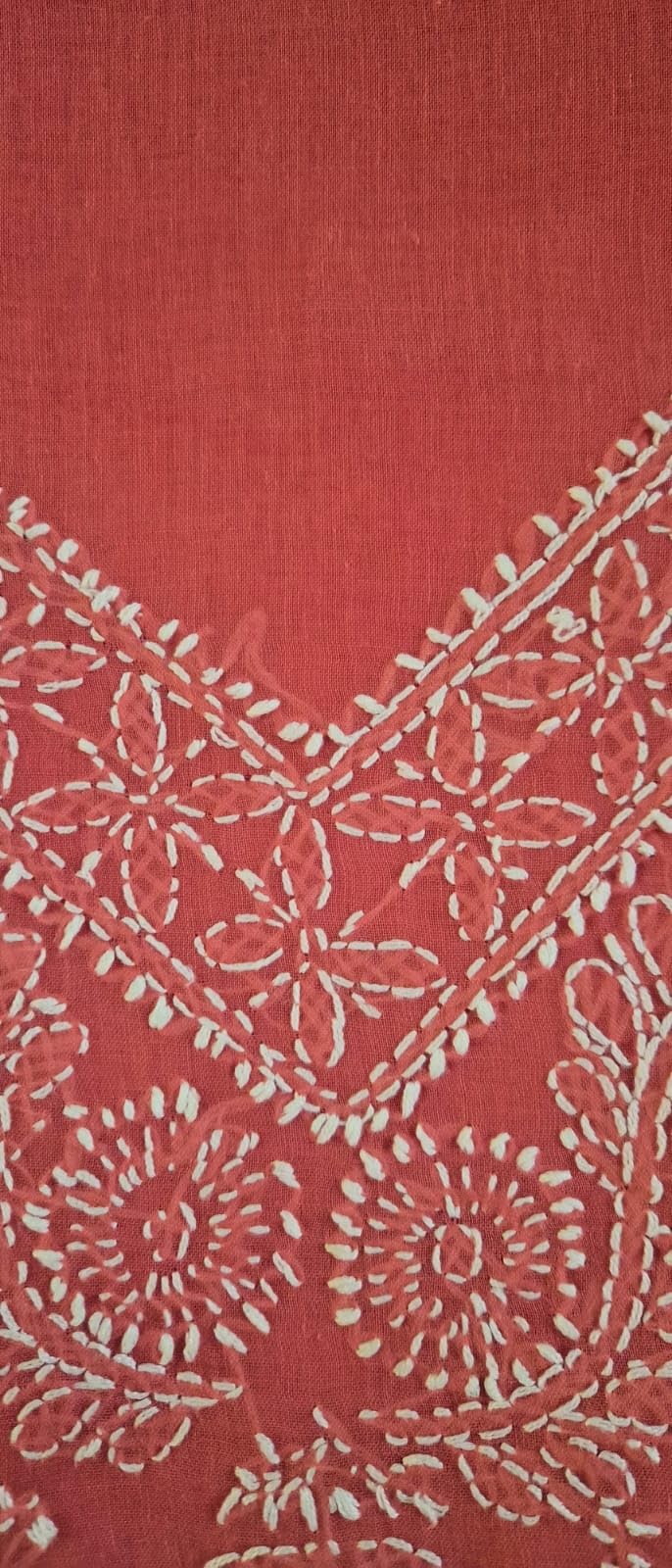 DRAVINAM Trends Women’s Cotton Unstitched Chikankari Suit Set with Dupatta & Bottom | Hand-Embroidered Lucknowi Dress Material | Premium Ethnic Wear for Women | Free Size (3-Piece)