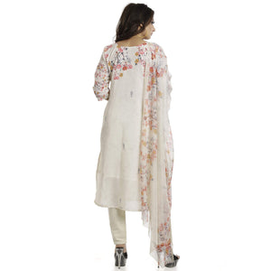 DRAVINAM Trends Women's Unstitched Muslin Digital Printed Salwar Suit Dress Material with Tabby Lining Printed Dupatta (Free size_Sea Green)