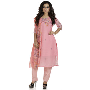DRAVINAM Trends Women's Unstitched Muslin Digital Printed Salwar Suit Dress Material with Tabby Lining Printed Dupatta (Free size_Sea Green)
