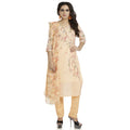 DRAVINAM Trends Women's Unstitched Muslin Digital Printed Salwar Suit Dress Material with Tabby Lining Printed Dupatta (Free size_Orange)