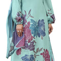 DRAVINAM Trends Women's Digital Printed Twill Wool Pashmina Thread Knot Handwork Unstitch Salwar Suit Dress Material with Digital Printed Woolen Warm Shawl Dupatta