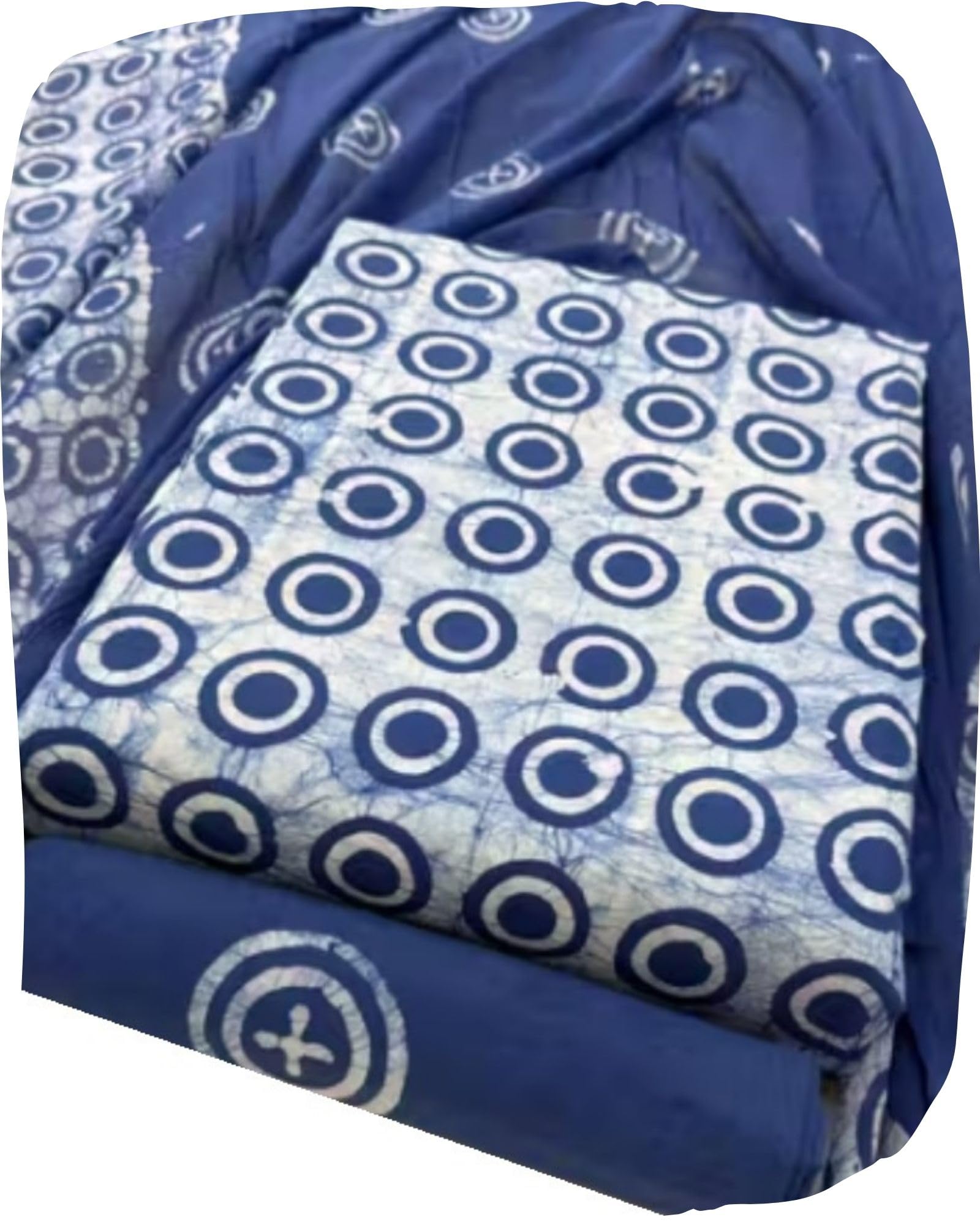 DRAVINAM Trends Unstitched Jaipuri Handmade Wax Batik Print Soft Cotton Dress Material with Dupatta