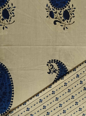 DRAVINAM Trends Jaipuri Print Cambric Cotton Unstitched Salwar Suit Dress Material for Women (Kurta Pant Fabric set)