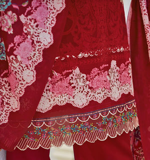 DRAVINAM Trends Women's Unstitched Salwar Suit Dress Material - Cotton Digital Printed Organza Embroidered Kameez II Solid Bottoms II Printed Dupatta