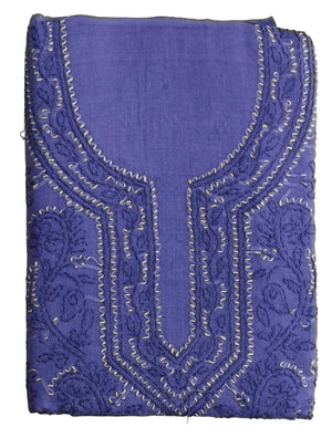 DRAVINAM Trends Women’s Cotton Unstitched Chikankari Suit Set with Dupatta & Bottom | Hand-Embroidered Lucknowi Dress Material | Premium Ethnic Wear for Women | Free Size (3-Piece)