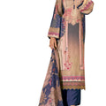 DRAVINAM Trends Women's Unstitched Pakistani Digital Print Daman Embroidered Pure Viscose Woollen Pashmina Salwar Suit Dress Material with Pashmina Digital Printed Shawl Dupatta (Free Size)