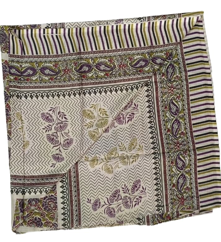 DRAVINAM Trends Women's Unstitched Rayon Batik Print Hand Work Dress Material Salwar Suit Set with Printed Cotton Dupatta