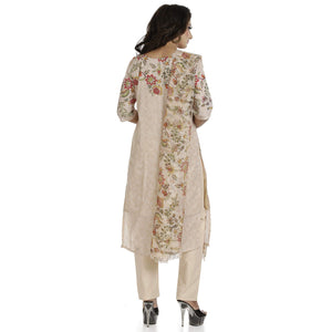 DRAVINAM Trends Women's Unstitched Muslin Digital Printed Salwar Suit Dress Material with Tabby Lining Printed Dupatta (Free size_Sea Green)