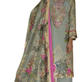 DRAVINAM Trends Women's Unstitched Digital Print Embroidered Pakistani Rayon Salwar Suit Dress Materials with Dupatta