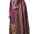 DRAVINAM Trends Women's Unstitched Salwar Suit Dress Material - Cotton Digital Printed Organza Embroidered Kameez II Unstitch Bottoms II Cotton Dupatta