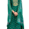 DRAVINAM Trends Women's Pure Jacquard Banarasi Silk Salwar Kameez Suit Dress Material with Digital Printed Embroidered Pure Viscose Heavy Silk Dupatta (