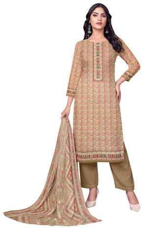 DRAVINAM Trends Women's Unstitched Winter Wear Kashmiri Kani Printed Heavy Woolen Pashmina Salwar Suit Dress Material with Printed Shawl Dupatta